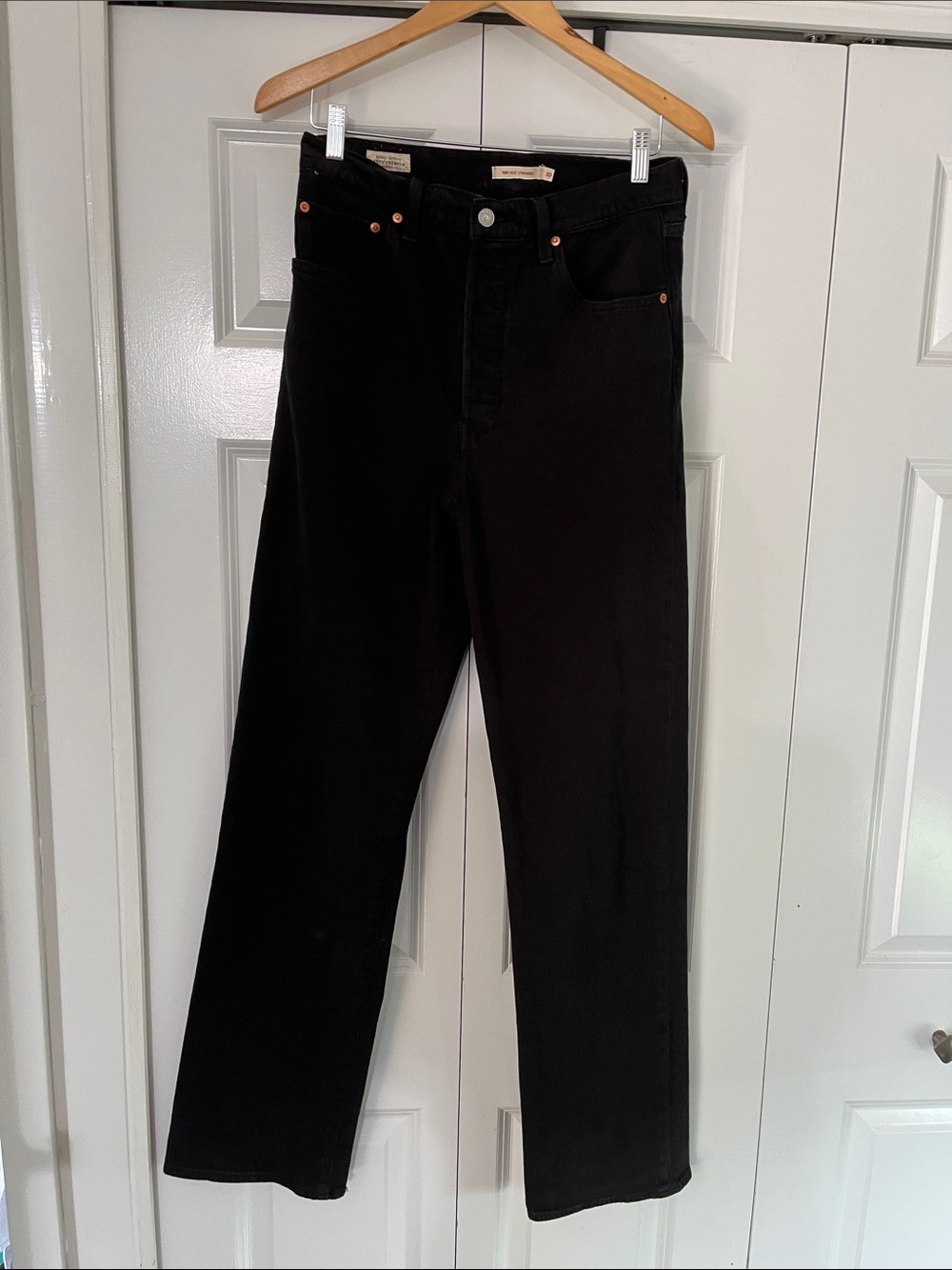 Levi's Ribcage Straight Black Women's Jeans